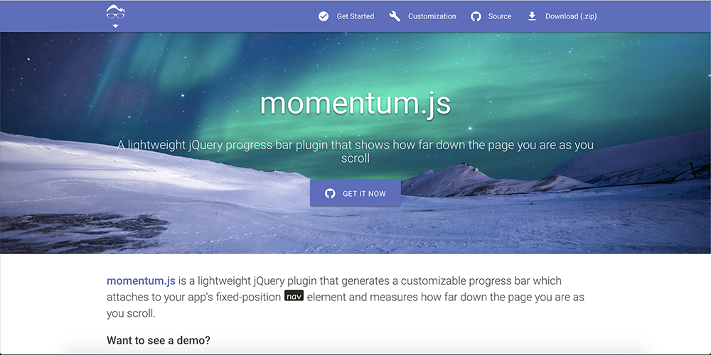 momentum.js
